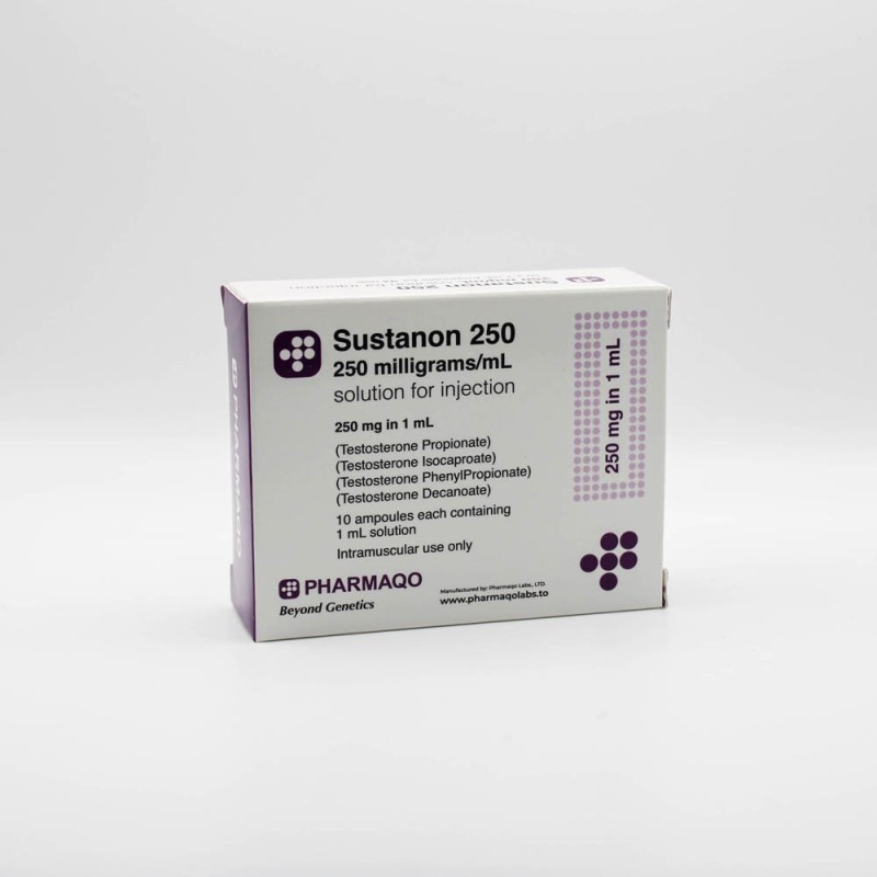 Sustanon 250 by Pharmaqo, 10 ampoules box